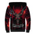 Demon Skull Sherpa Hoodie You Better Pray I Don't Get Up - Wonder Print Shop