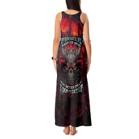 Demon Skull Tank Maxi Dress You Better Pray I Don't Get Up - Wonder Print Shop