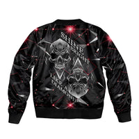 Diamond Skull Bomber Jacket Shine Bright Like Diamond - Wonder Print Shop