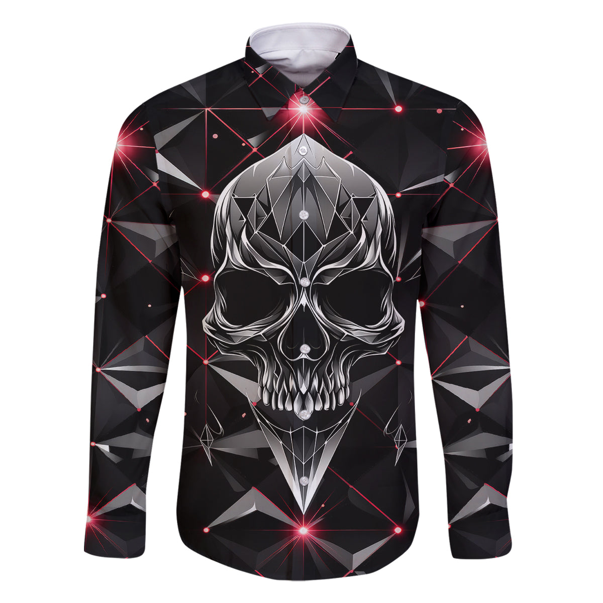 Diamond Skull Family Matching Off Shoulder Maxi Dress and Hawaiian Shirt Shine Bright Like Diamond - Wonder Print Shop