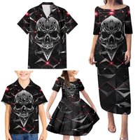 Diamond Skull Family Matching Puletasi Dress and Hawaiian Shirt Shine Bright Like Diamond - Wonder Print Shop
