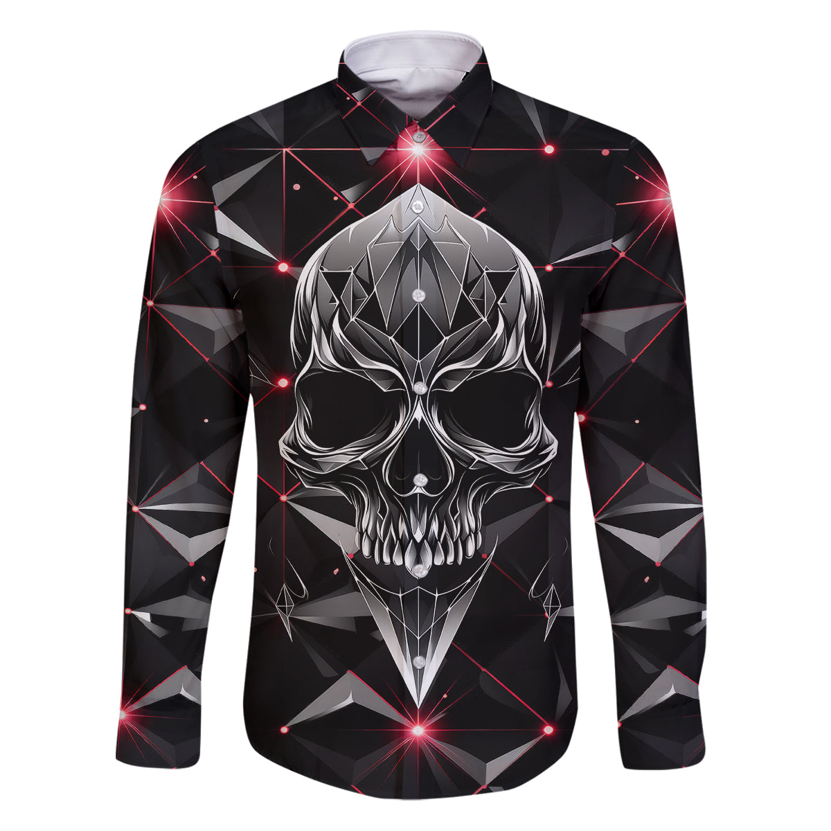 Diamond Skull Family Matching Puletasi Dress and Hawaiian Shirt Shine Bright Like Diamond - Wonder Print Shop