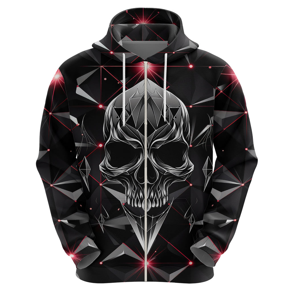 Diamond Skull Hoodie Shine Bright Like Diamond - Wonder Print Shop
