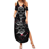 Diamond Skull Summer Maxi Dress Shine Bright Like Diamond - Wonder Print Shop