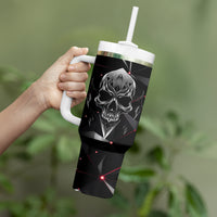 Diamond Skull Tumbler With Handle Shine Bright Like Diamond - Wonder Print Shop
