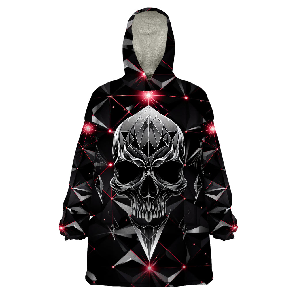 Diamond Skull Wearable Blanket Hoodie Shine Bright Like Diamond - Wonder Print Shop