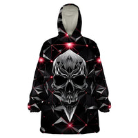 Diamond Skull Wearable Blanket Hoodie Shine Bright Like Diamond - Wonder Print Shop