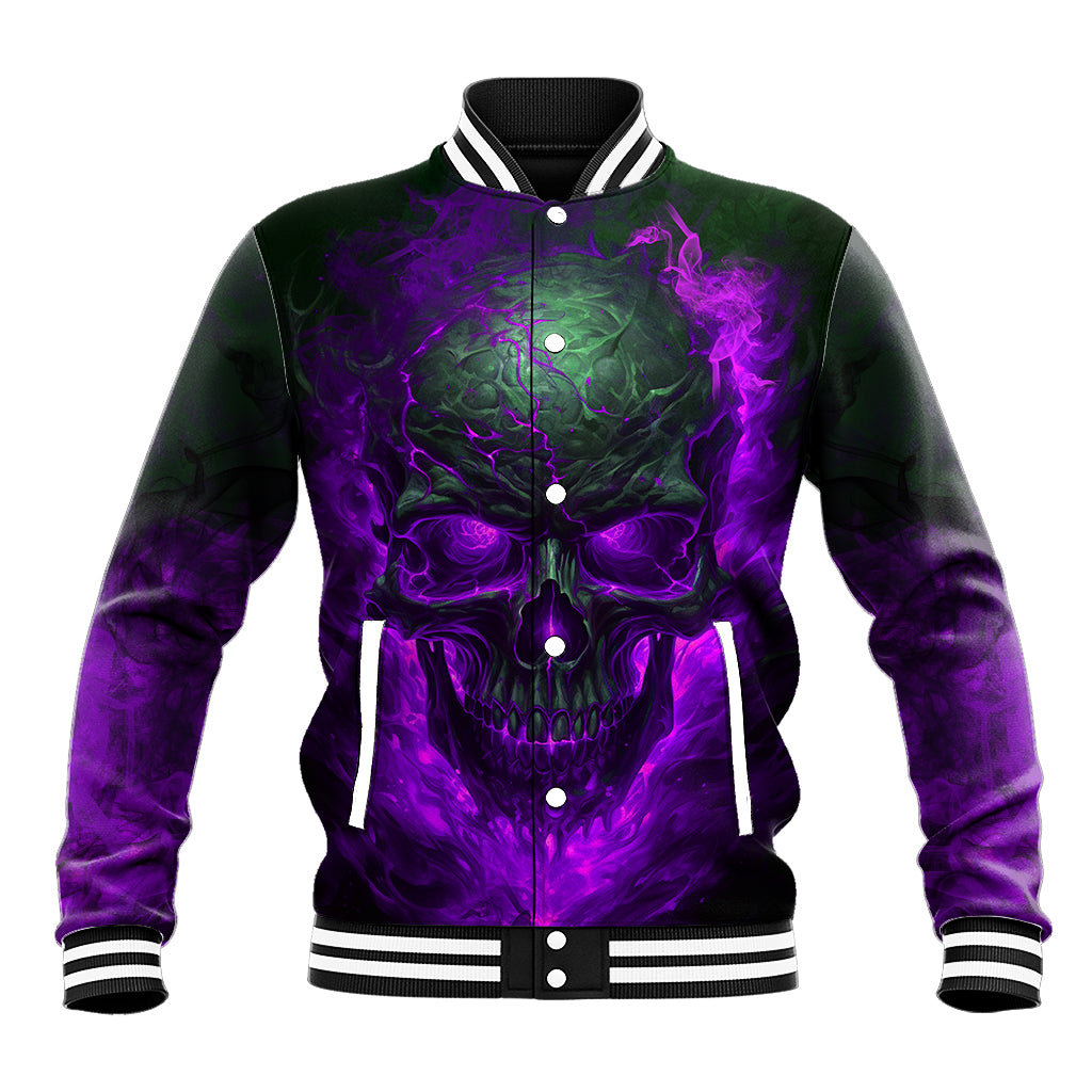 Horor Skull Baseball Jacket Welcome to the Dark side - Wonder Print Shop