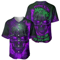 Horor Skull Baseball Jersey Welcome to the Dark side - Wonder Print Shop