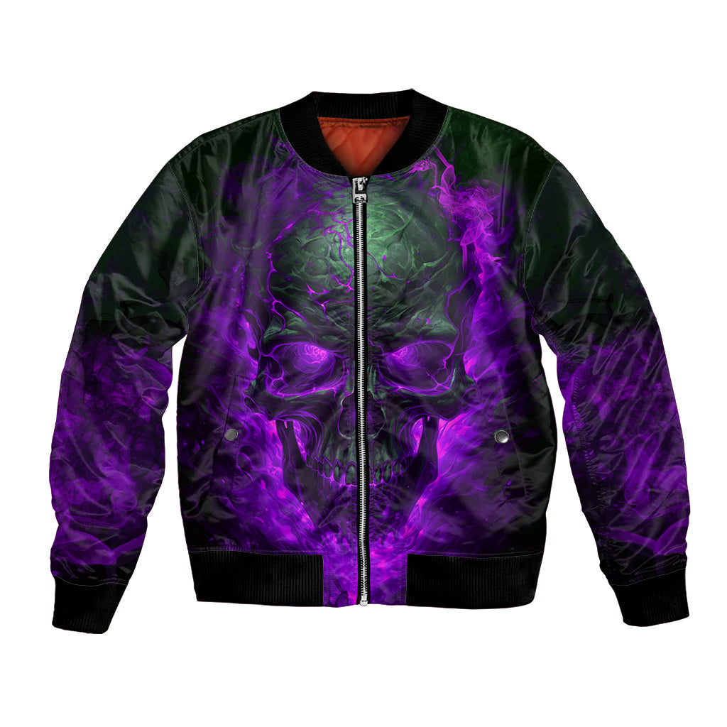 Horor Skull Bomber Jacket Welcome to the Dark side - Wonder Print Shop