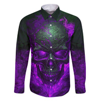 Horor Skull Family Matching Off Shoulder Long Sleeve Dress and Hawaiian Shirt Welcome to the Dark side - Wonder Print Shop