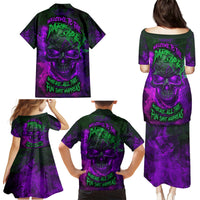 Horor Skull Family Matching Puletasi Dress and Hawaiian Shirt Welcome to the Dark side - Wonder Print Shop