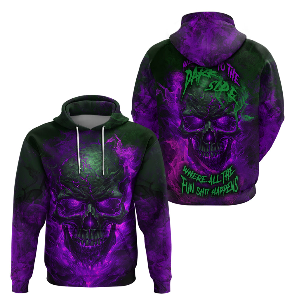 Horor Skull Hoodie Welcome to the Dark side - Wonder Print Shop