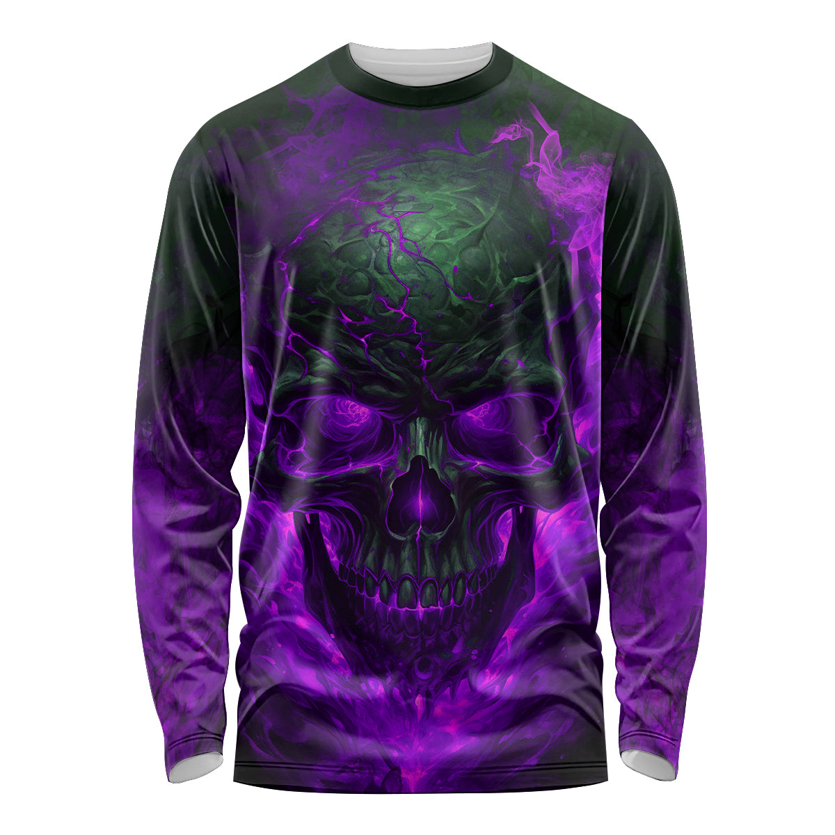 Horor Skull Long Sleeve Shirt Welcome to the Dark side - Wonder Print Shop