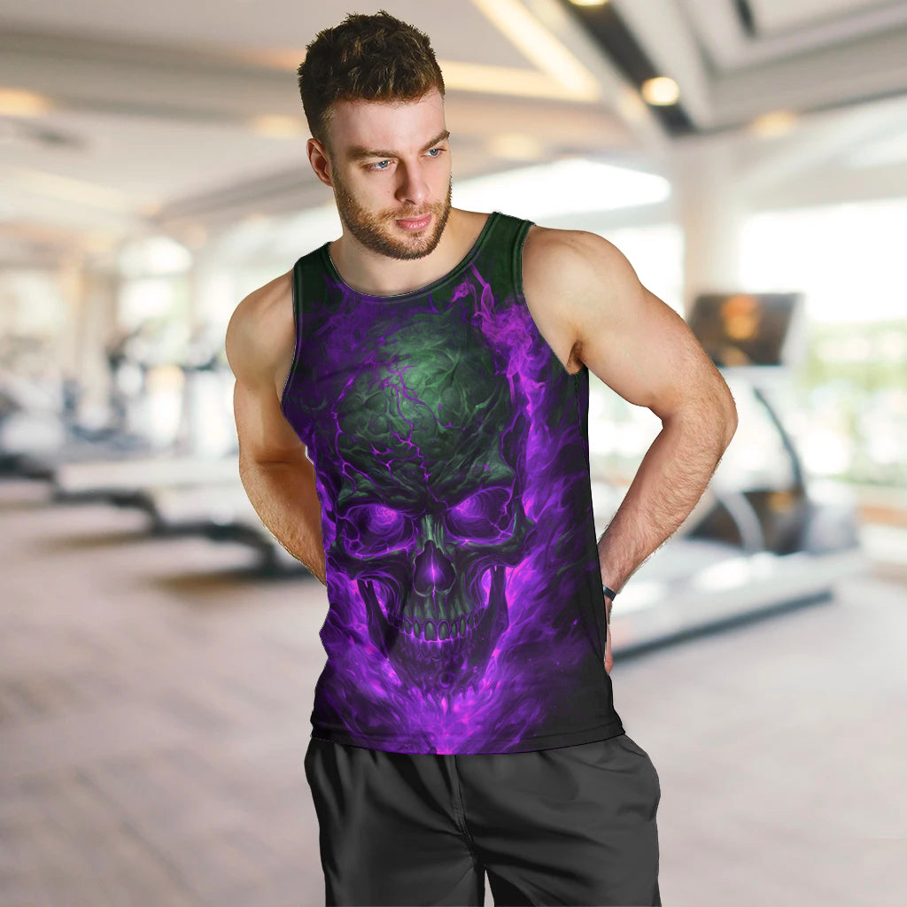Horor Skull Men Tank Top Welcome to the Dark side - Wonder Print Shop