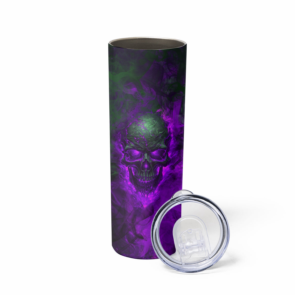 Horor Skull Skinny Tumbler Welcome to the Dark side - Wonder Print Shop