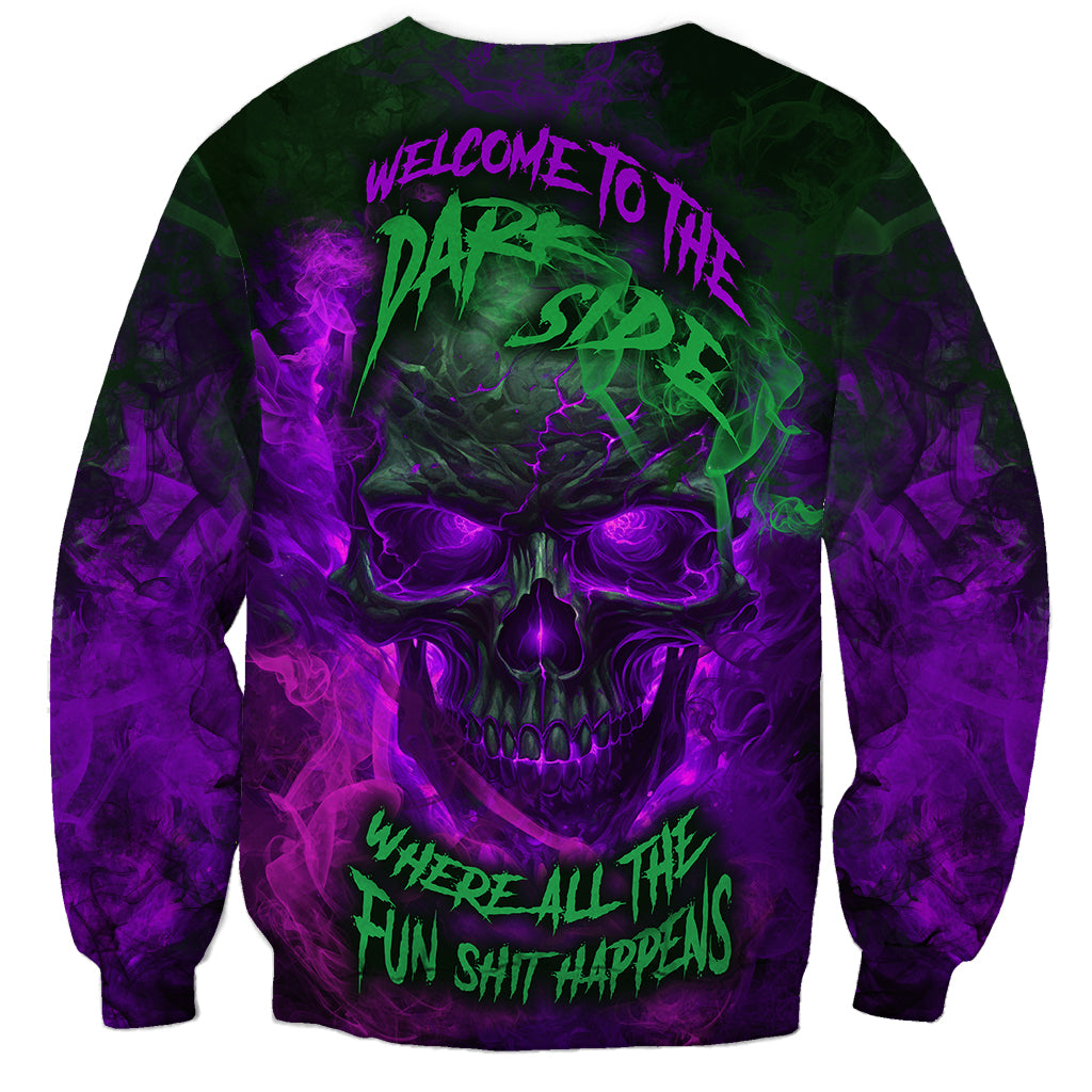 Horor Skull Sweatshirt Welcome to the Dark side - Wonder Print Shop