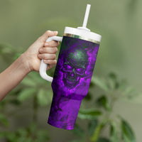 Horor Skull Tumbler With Handle Welcome to the Dark side - Wonder Print Shop