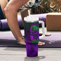 Horor Skull Tumbler With Handle Welcome to the Dark side - Wonder Print Shop