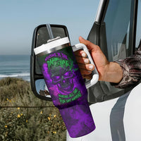 Horor Skull Tumbler With Handle Welcome to the Dark side - Wonder Print Shop