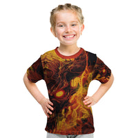 Fire Skull Kid T Shirt You inspire my Inner serial Killed - Wonder Print Shop