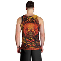 Fire Skull Men Tank Top You inspire my Inner serial Killed - Wonder Print Shop