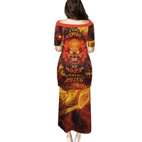 Fire Skull Puletasi You inspire my Inner serial Killed - Wonder Print Shop