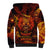 Fire Skull Sherpa Hoodie You inspire my Inner serial Killed - Wonder Print Shop