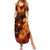 Fire Skull Summer Maxi Dress You inspire my Inner serial Killed - Wonder Print Shop