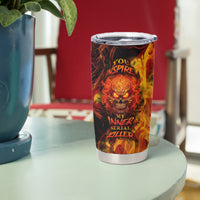 Fire Skull Tumbler Cup You inspire my Inner serial Killed - Wonder Print Shop