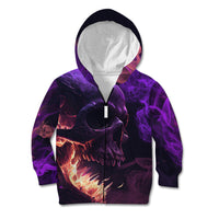 Fire Skull Kid Hoodie The Only Thing That Can Stop Me Is Me - Wonder Print Shop