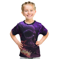 Fire Skull Kid T Shirt The Only Thing That Can Stop Me Is Me - Wonder Print Shop
