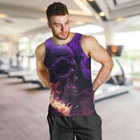 Fire Skull Men Tank Top The Only Thing That Can Stop Me Is Me - Wonder Print Shop