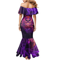 Fire Skull Mermaid Dress The Only Thing That Can Stop Me Is Me - Wonder Print Shop