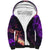 Fire Skull Sherpa Hoodie The Only Thing That Can Stop Me Is Me - Wonder Print Shop