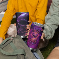 Fire Skull Tumbler Cup The Only Thing That Can Stop Me Is Me - Wonder Print Shop