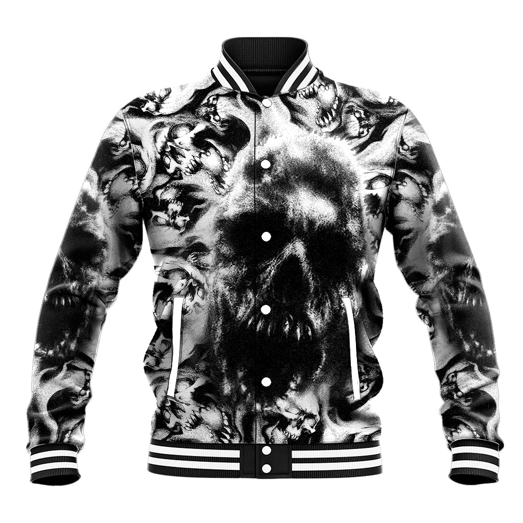 Skull Baseball Jacket Inequitable Spirit - Wonder Print Shop