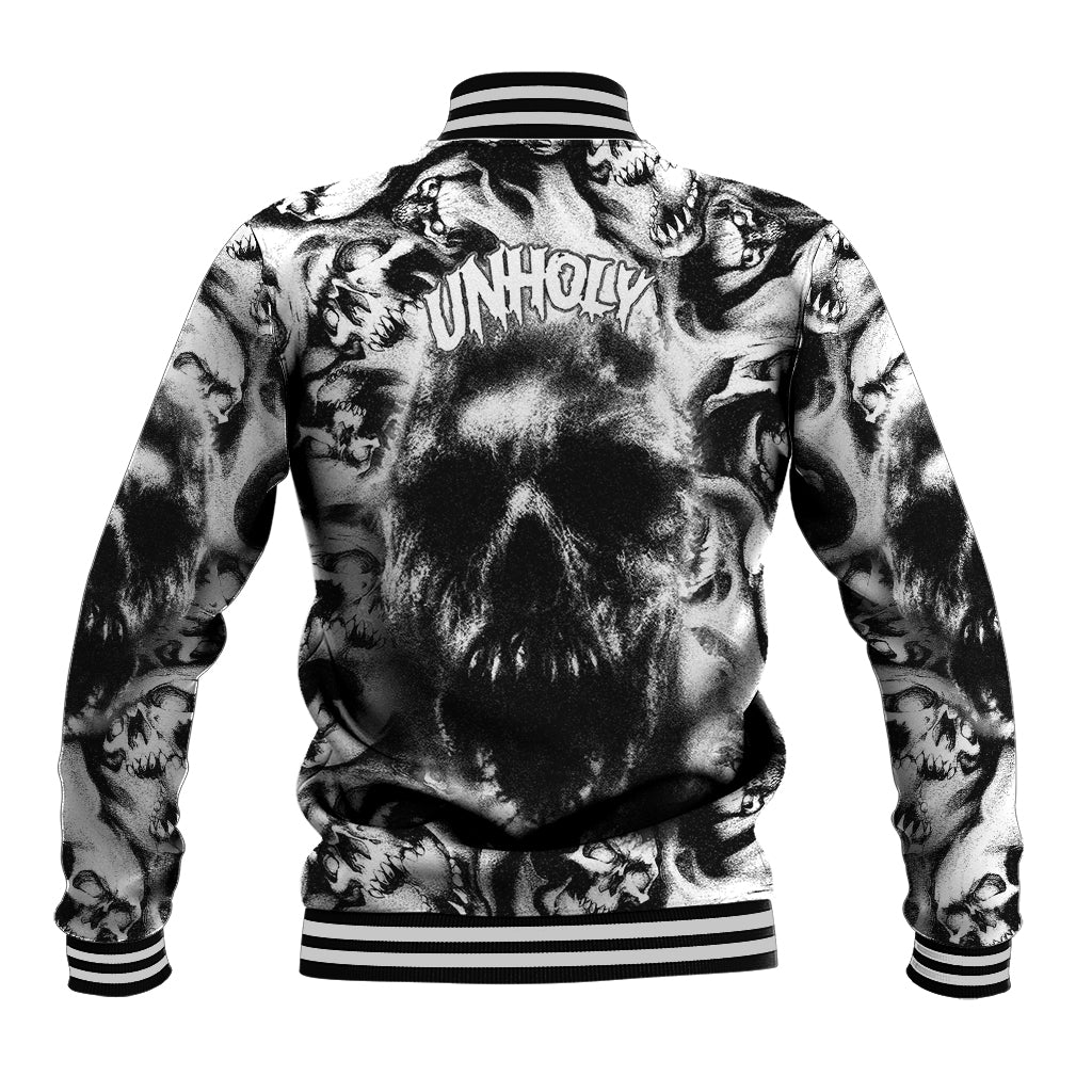 Skull Baseball Jacket Inequitable Spirit - Wonder Print Shop