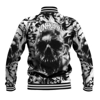 Skull Baseball Jacket Inequitable Spirit - Wonder Print Shop