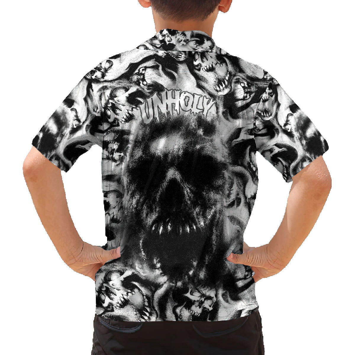 Skull Family Matching Summer Maxi Dress and Hawaiian Shirt Inequitable Spirit - Wonder Print Shop