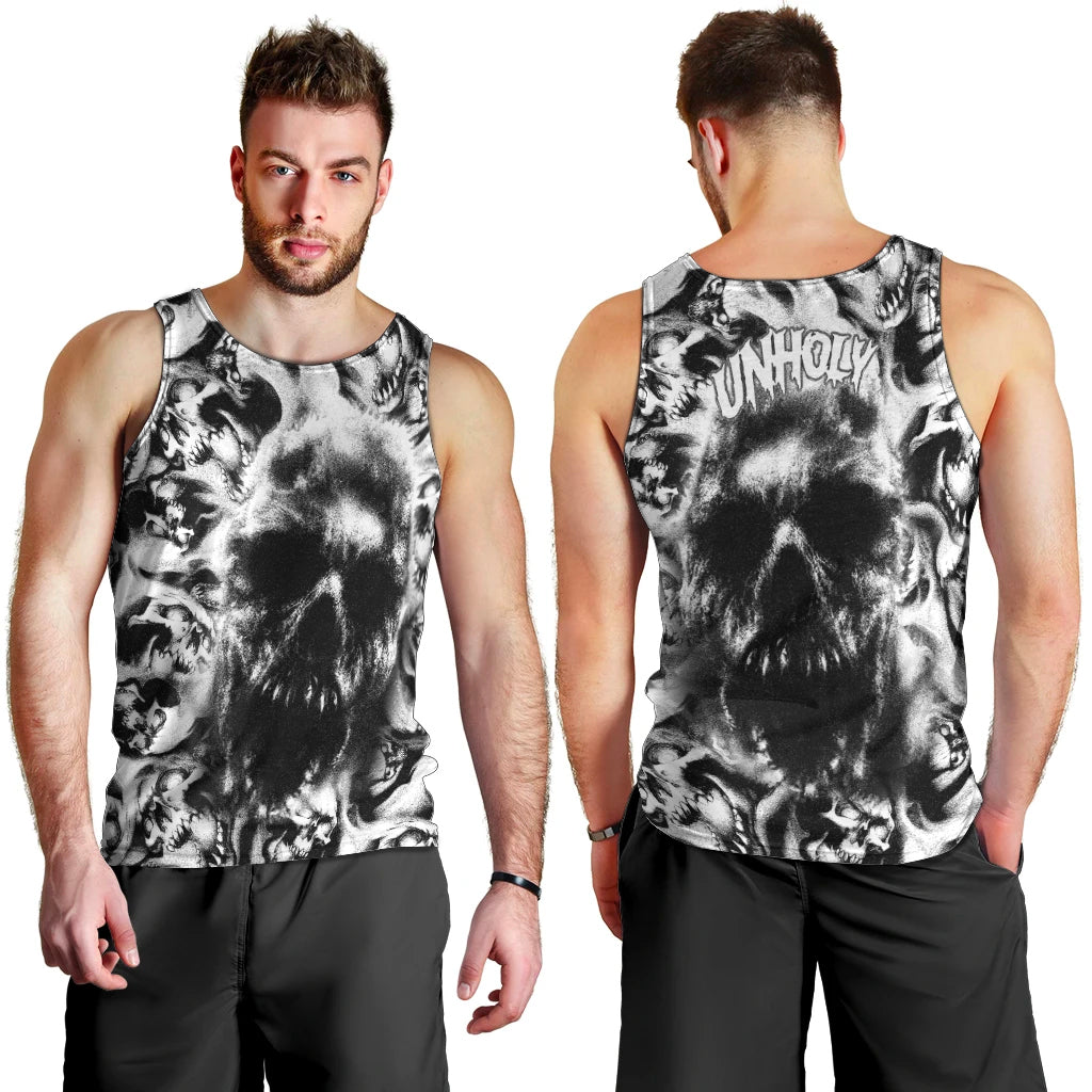 Skull Men Tank Top Inequitable Spirit - Wonder Print Shop