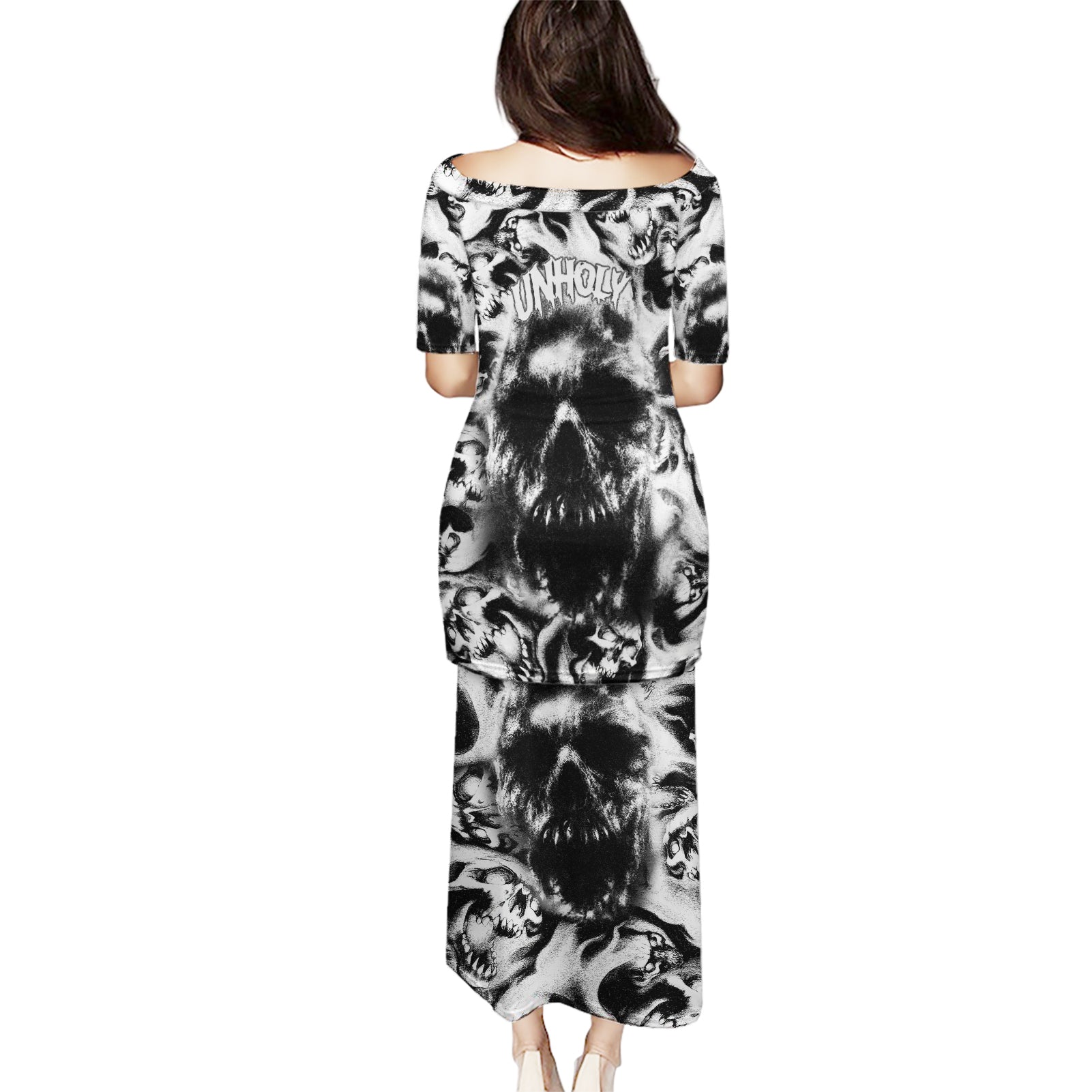 Skull Puletasi Inequitable Spirit - Wonder Print Shop