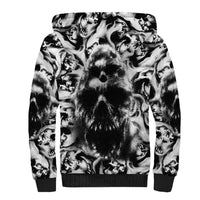 Skull Sherpa Hoodie Inequitable Spirit - Wonder Print Shop
