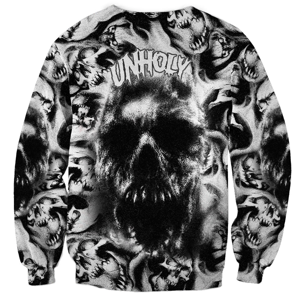 Skull Sweatshirt Inequitable Spirit - Wonder Print Shop