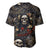 Skull Roses Baseball Jersey Never Say Die - Wonder Print Shop