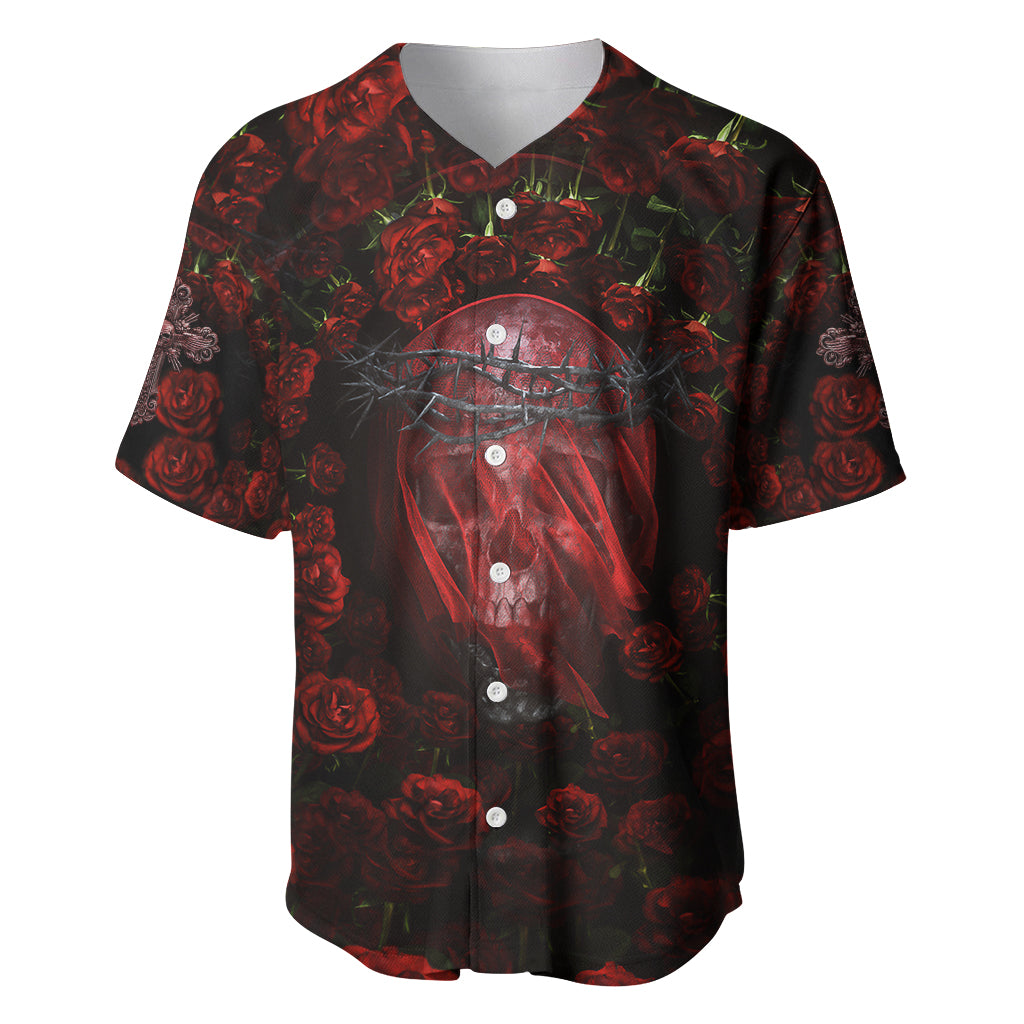 Skull Roses Baseball Jersey You Are Not Hard To Love - Wonder Print Shop
