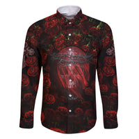 Skull Roses Family Matching Off Shoulder Long Sleeve Dress and Hawaiian Shirt You Are Not Hard To Love - Wonder Print Shop