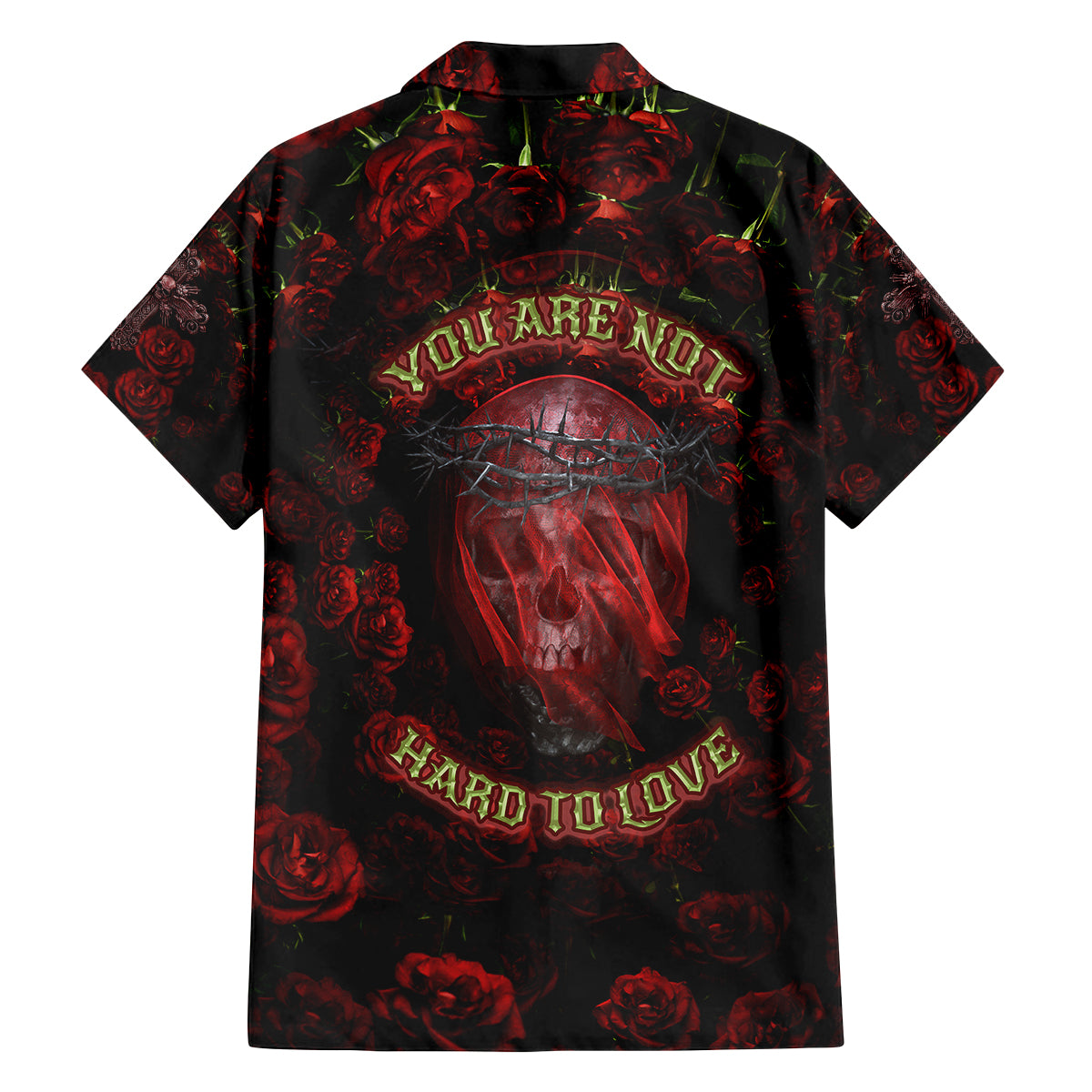 Skull Roses Family Matching Summer Maxi Dress and Hawaiian Shirt You Are Not Hard To Love - Wonder Print Shop
