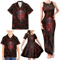 Skull Roses Family Matching Tank Maxi Dress and Hawaiian Shirt You Are Not Hard To Love - Wonder Print Shop