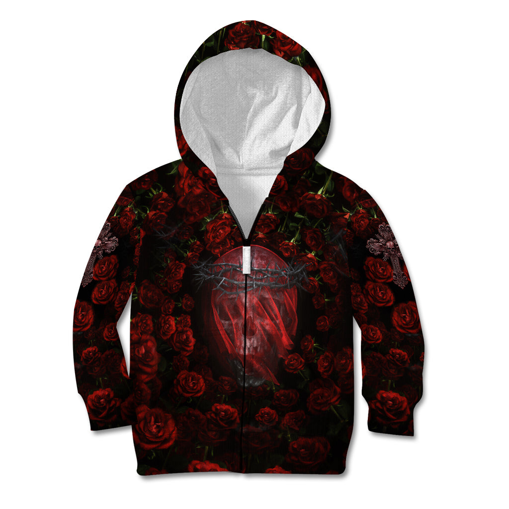 Skull Roses Kid Hoodie You Are Not Hard To Love - Wonder Print Shop
